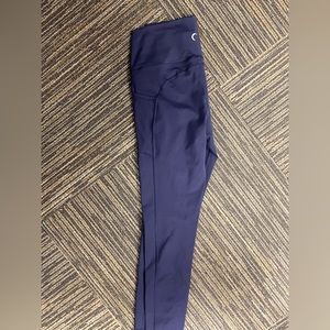 New Zyia Navy Pocket Light n Tight Hi Rise 7/8 24"